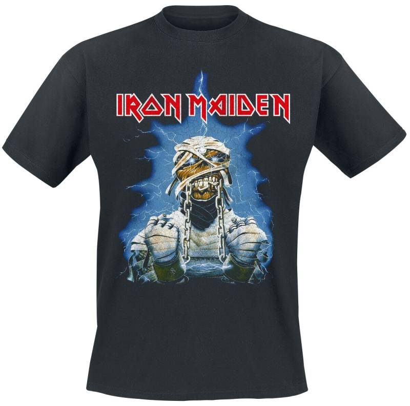 Iron Maiden T-Shirt - World Slavery Tour 1984-1985 - S bis M - für Männer - Größe S - schwarz  - Lizenziertes Merchandise! Iron Maiden T-Shirt - World Slavery Tour 1984-1985 - S bis M - für Männer - Größe S - schwarz  - Lizenziertes Merchandise! von Iron Maiden