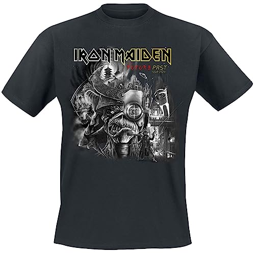 Iron Maiden The Future Past Tour Art 2023 Männer T-Shirt schwarz L von Iron Maiden