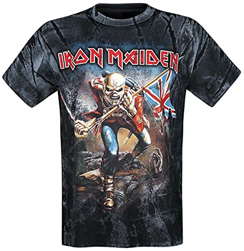 Iron Maiden The Trooper Allover Männer T-Shirt Allover L 100% Baumwolle Band-Merch, Bands von Iron Maiden