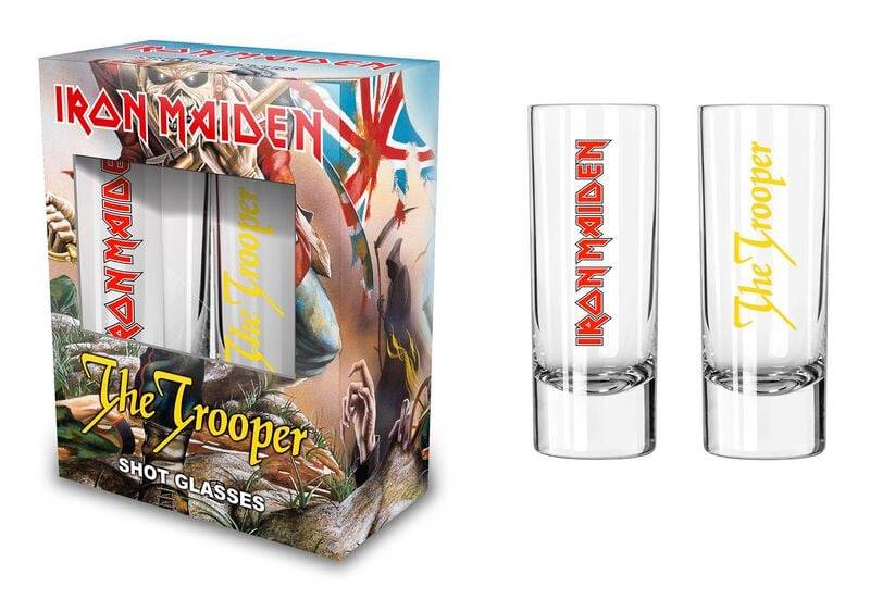 Iron Maiden The Trooper Schnapsglas-Set klar von Iron Maiden