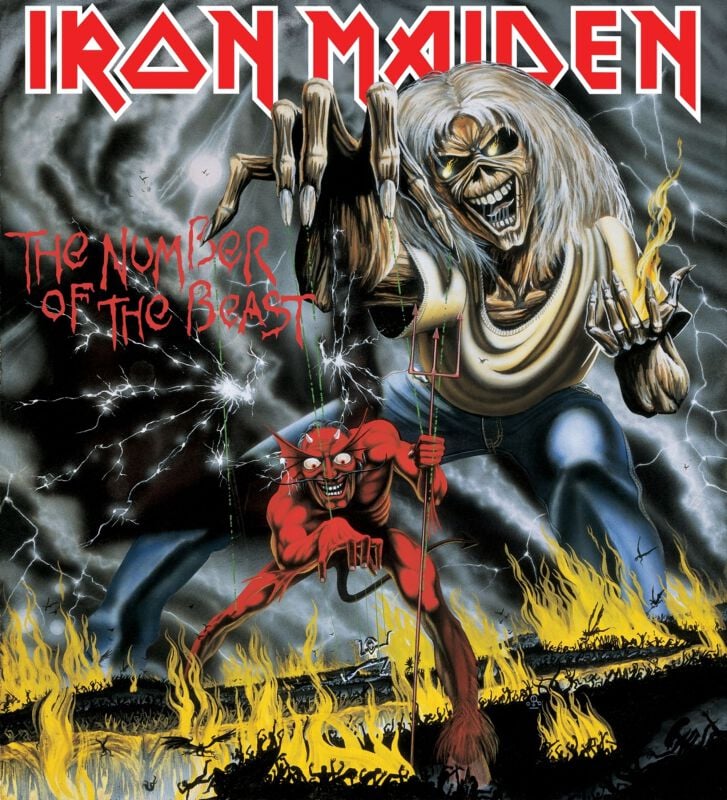 Iron Maiden The number of the beast LP multicolor von Iron Maiden