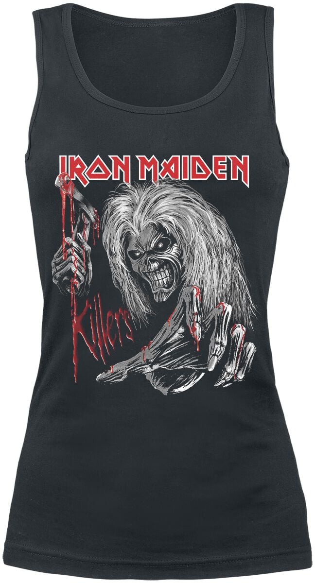 Iron Maiden Top - Ed Kills Again - S bis XXL - für Damen - Größe M - schwarz - Lizenziertes Merchandise! Iron Maiden Top - Ed Kills Again - S bis XXL - für Damen - Größe M - schwarz - Lizenziertes Merchandise! von Iron Maiden