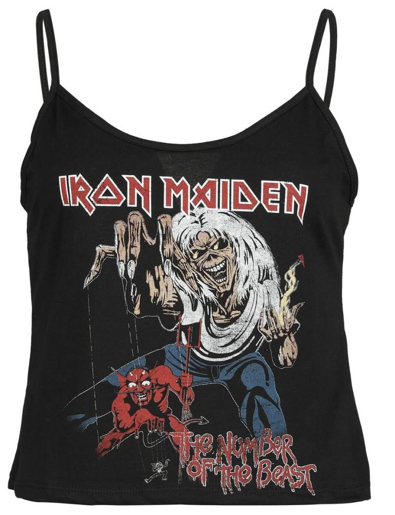 Iron Maiden Top - The number of the beast - S bis XXL - für Damen - Größe S - schwarz  - EMP exklusives Merchandise! von Iron Maiden