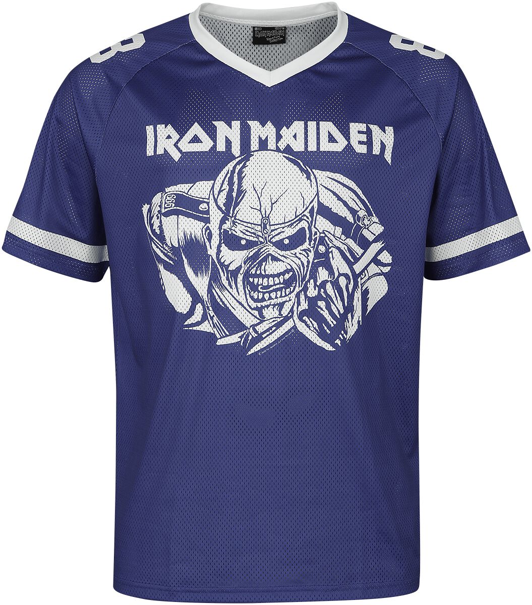 Iron Maiden Trikot - EMP Signature Collection - S bis XXL - für Männer - Größe S - blau/weiß  - EMP exklusives Merchandise! von Iron Maiden