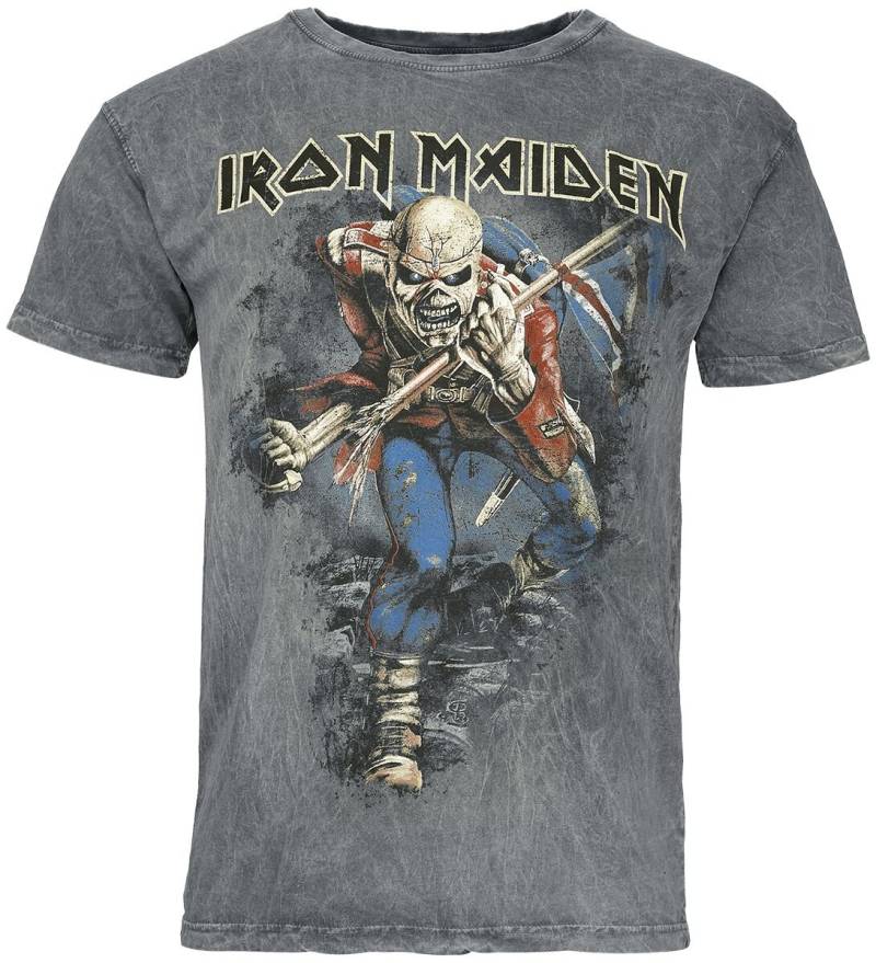 Iron Maiden Trooper T-Shirt grau in XL von Iron Maiden