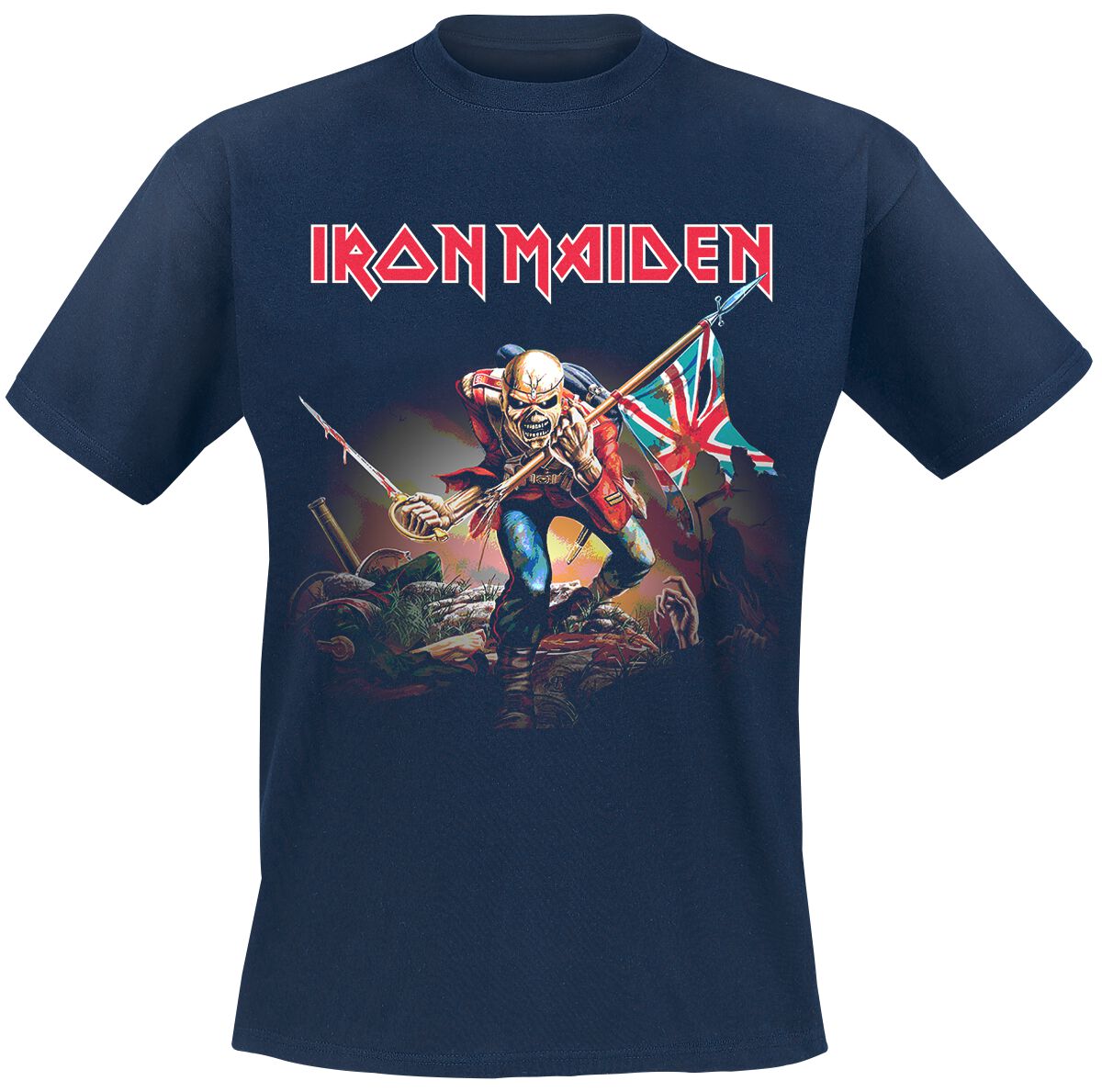 Iron Maiden Trooper T-Shirt navy in M von Iron Maiden