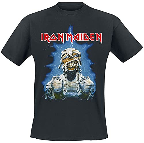 Iron Maiden World Slavery Tour 1984-1985 Männer T-Shirt schwarz M 100% Baumwolle Band-Merch, Bands von Iron Maiden