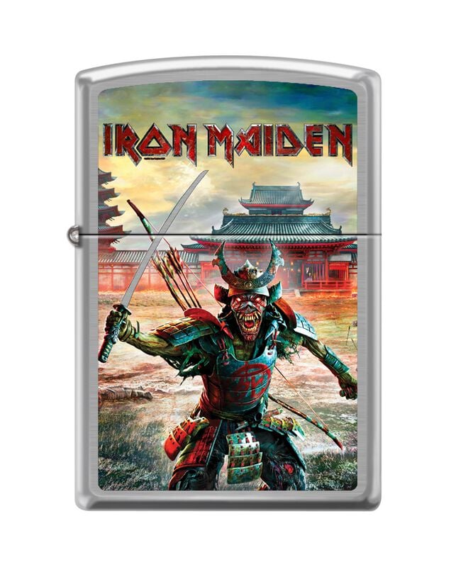 Iron Maiden Feuerzeug - Zippo - Brushed Chrome   - Lizenziertes Merchandise! von Iron Maiden