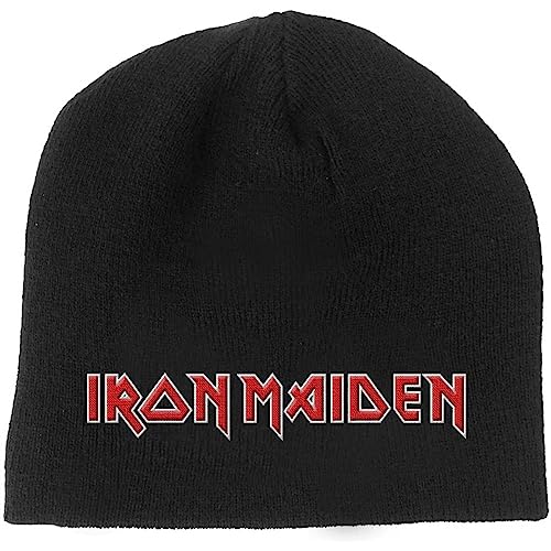 Offizielles Iron Maiden Logo Beanie (Schwarz) - One Size von Iron Maiden