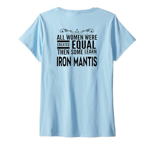 Damen ALL WOMEN LEARN IRON MANTIS Martial Arts Kleidung für Studentinnen T-Shirt mit V-Ausschnitt Damen ALL WOMEN LEARN IRON MANTIS Martial Arts Kleidung für Studentinnen T-Shirt mit V-Ausschnitt von Iron Mantis Women
