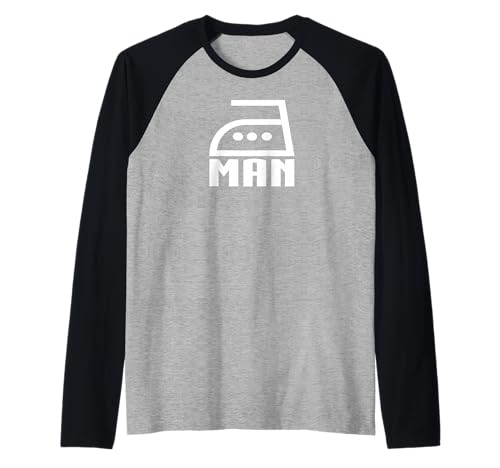 Ironing Man - Inländischer Superheld Raglan von Iron Outfit