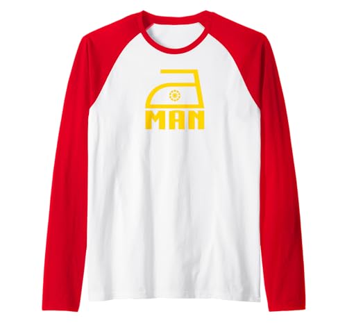 Ironing Man - Inländischer Superheld Raglan von Iron Outfit