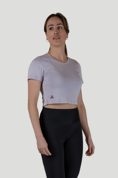 Iron Roots PF61.Wood Crop Top - Lilac Pink von Iron Roots
