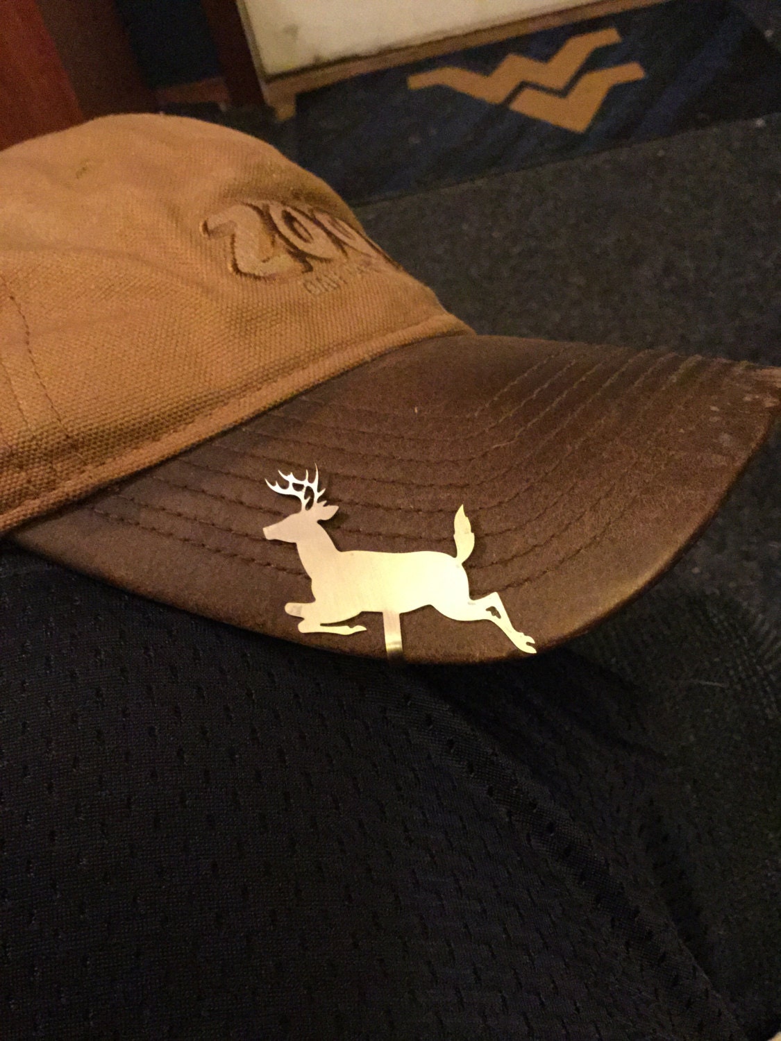 Hut Clip Springen Hirsch von IronBeaverMetalArt