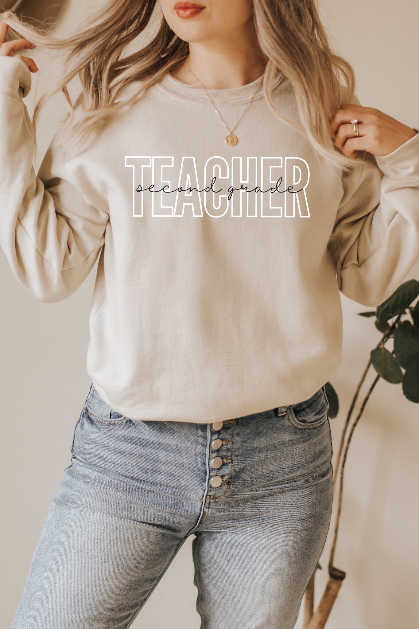 2.klasse Lehrer Sweatshirt, Zweite Klasse Elementar Shirt, Team Pullover, Back To School, Neuer Rundhalsausschnitt, Abschlussgeschenk von IronHorseStudios