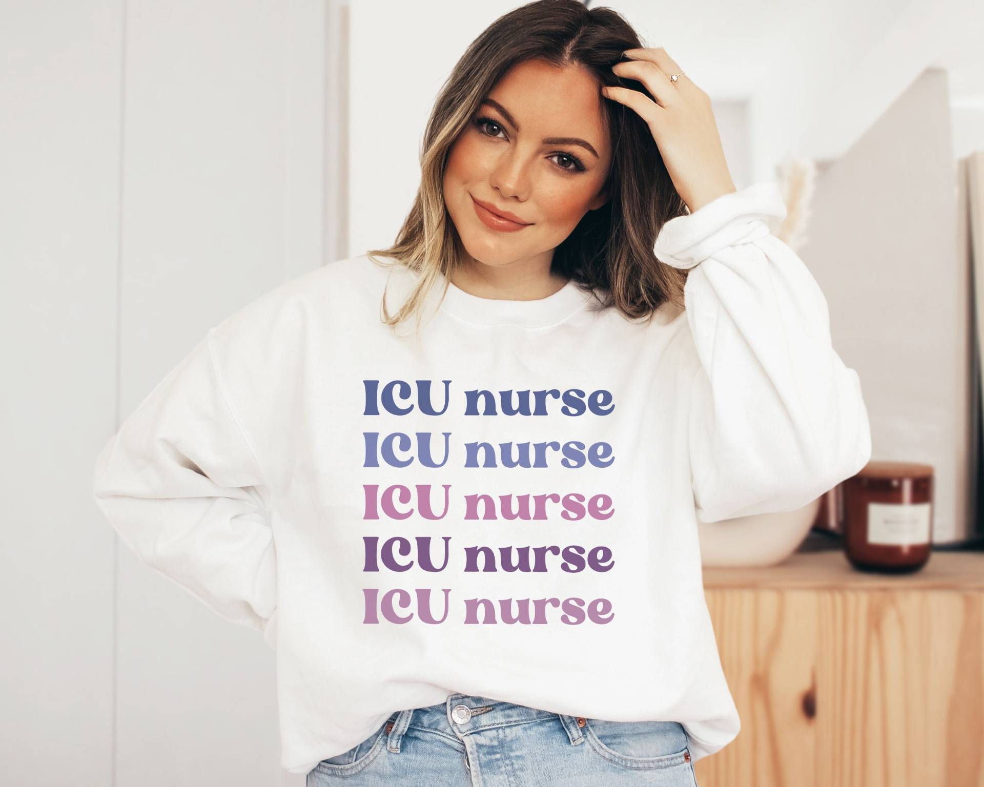 Icu Krankenschwester Sweatshirt, Intensivstation, Geschenk Für Krankenschwestern, Krankenpflege Student, Trauma Shirt, Np Rn Grad Geschenk, Retro von IronHorseStudios