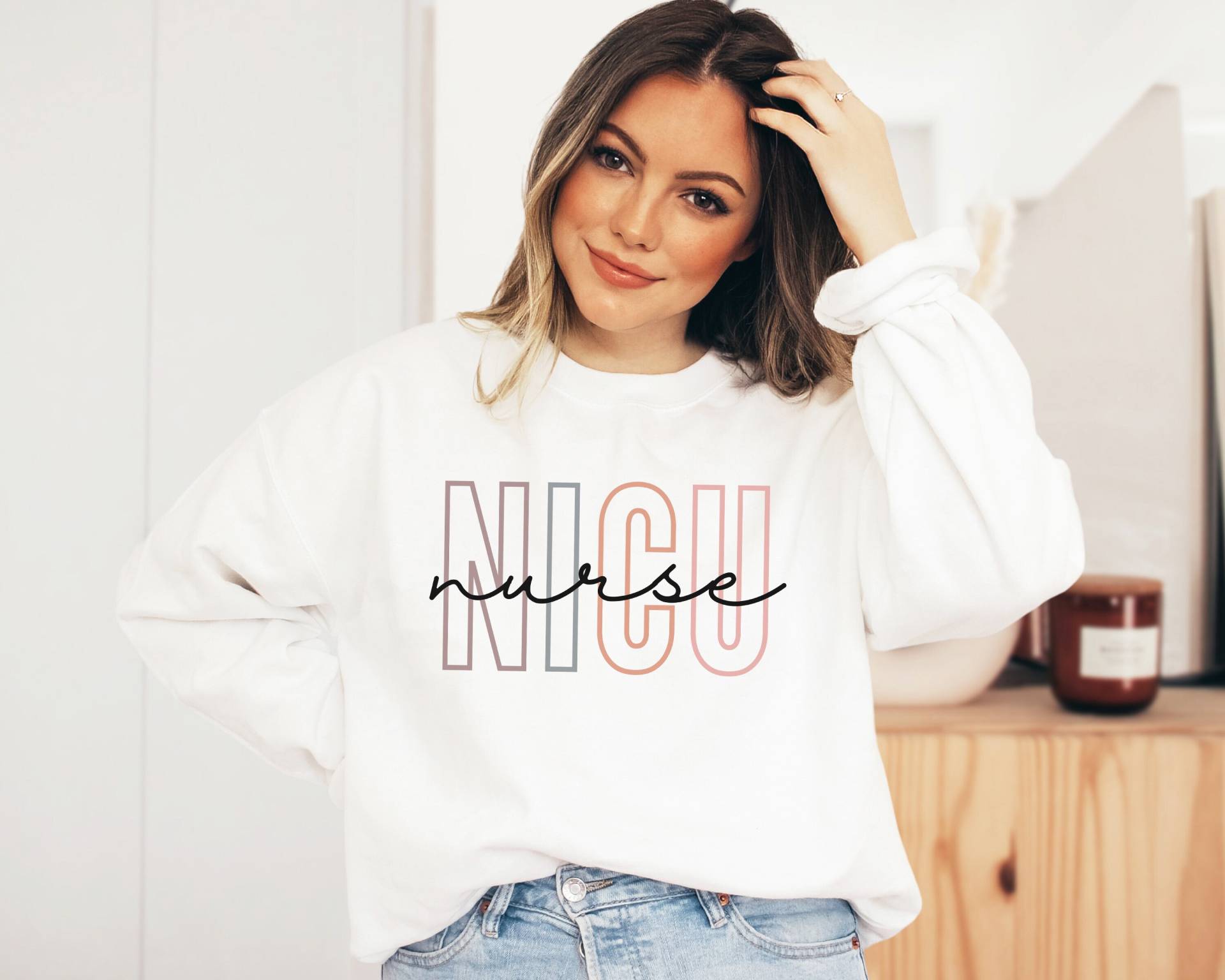 Nicu Krankenschwester-Sweatshirt, Neugeborenen-Intensivstation, Geschenk Für Neugeborene Krankenschwester, Abschlussgeschenk, Zukünftige von IronHorseStudios