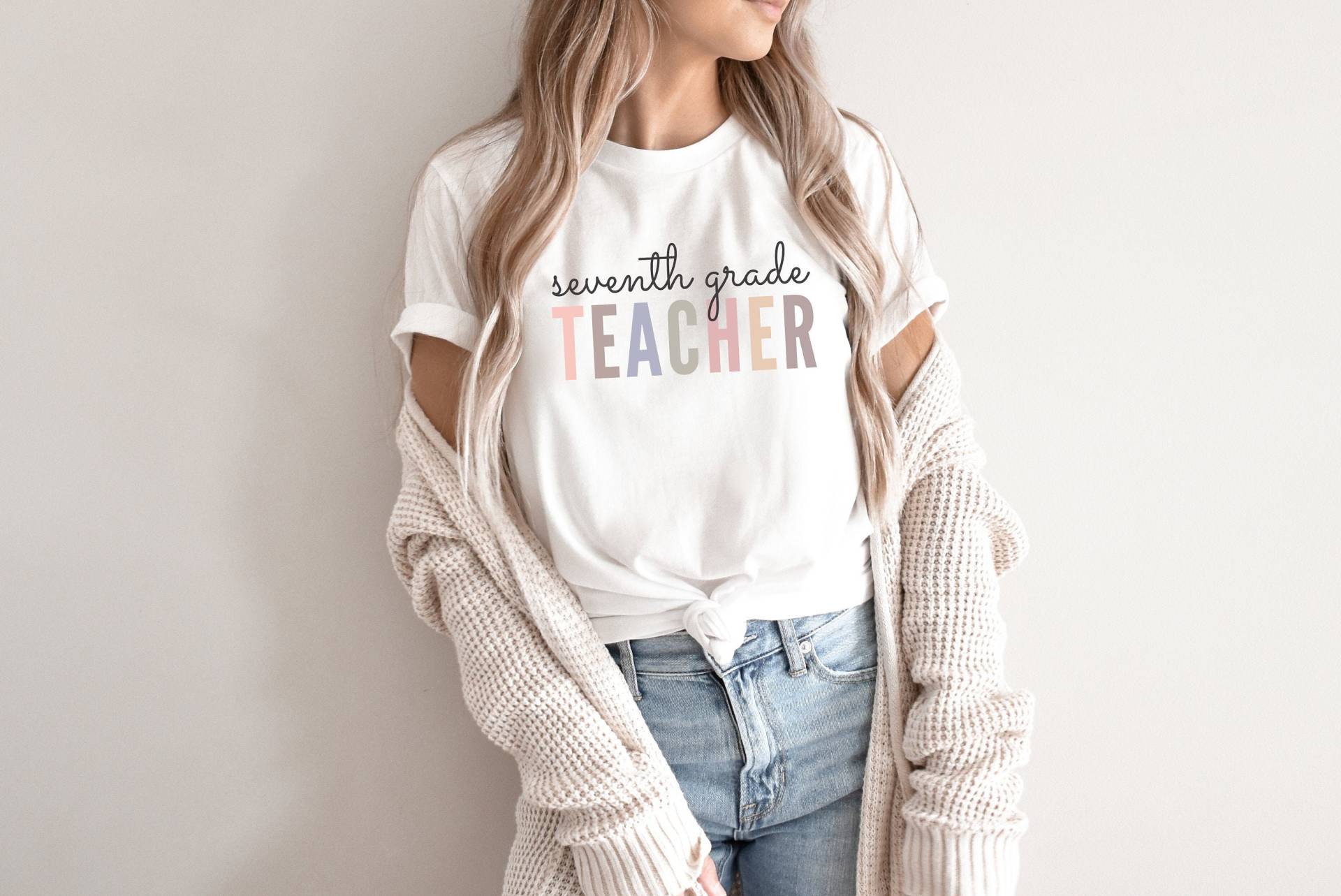 Siebte Klasse Lehrer Shirt, Siebte T-Shirt, Geschenk, Wertschätzung Zurück in Die Schule, Grundschule von IronHorseStudios