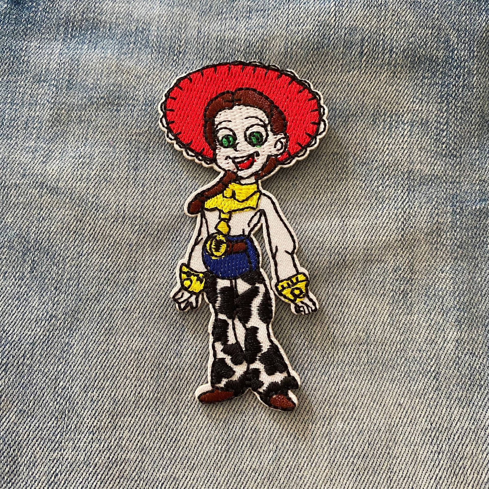 Jessie Von Toy Story Bügelbild Für Jeansjacke Oder Tasche Patch, Woody Buzz Lightyear Kinder Patch Applikation Pixar Film Bestickter Aufnäher von IronOnPatchesQLD