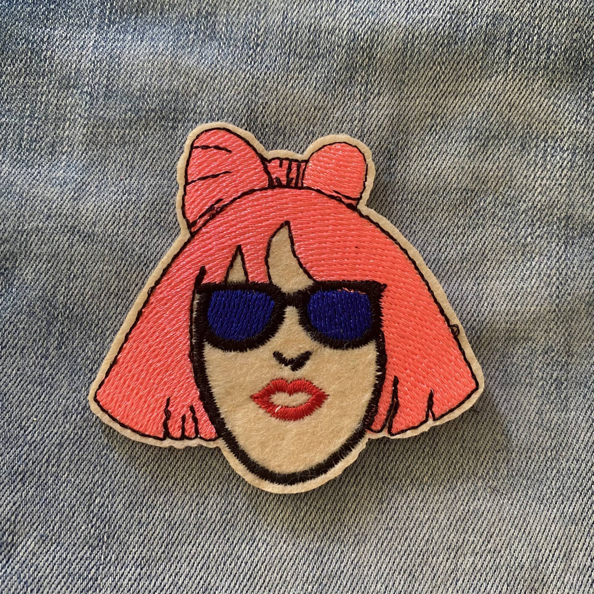 Lady Gaga Aufnäher Für Jeans Jacke Oder Tasche Berühmte Sänger Patch, Musik Icon Patch Applikation Bestickter von IronOnPatchesQLD