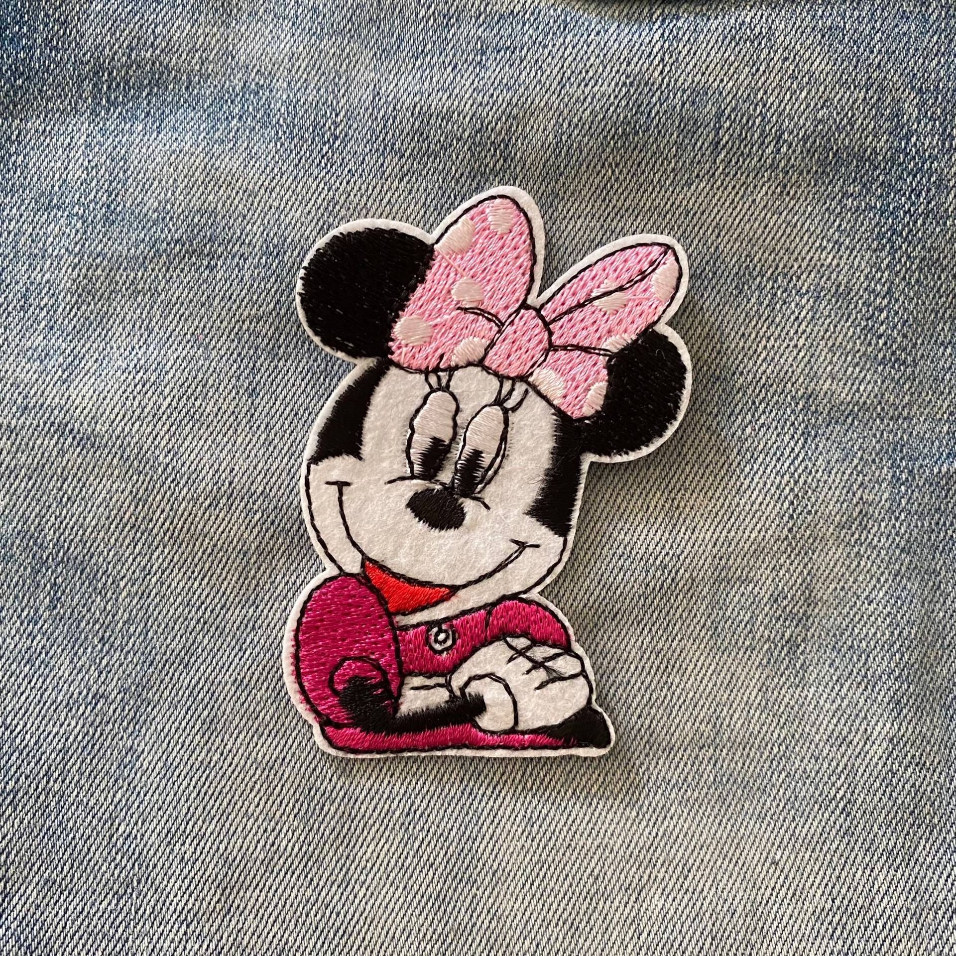 Mini Maus Aufnäher Für Jeansjacke Oder Tasche Patch, Mickey Mouse Kinder Applikation Bestickter von IronOnPatchesQLD