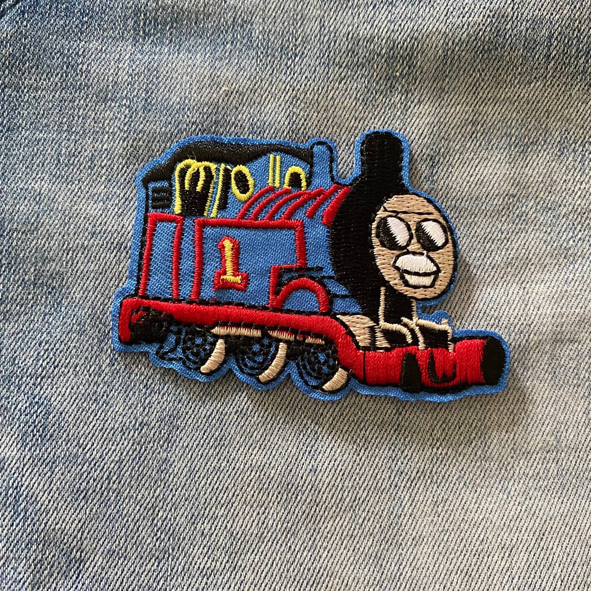 Thomas Der Panzermotor Und Freunde Bügelbild Für Jeansjacke Oder Taschen Aufnäher, Kinder Aufnäher Applikation Bestickter Zug von IronOnPatchesQLD