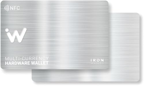 Crypto Wallet - 2er-Pack - Metalldesign-Karte für Cold Crypto Wallet - Aufbewahrung für Bitcoin, Ethereum und andere - Erhöhte Sicherheit - Seed Phrase Crypto Wallet - 2er-Pack - Metalldesign-Karte für Cold Crypto Wallet - Aufbewahrung für Bitcoin, Ethereum und andere - Erhöhte Sicherheit - Seed Phrase von IronWallet