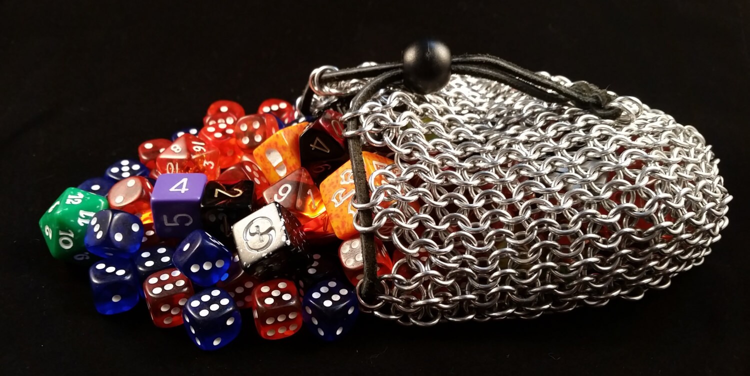 Chainmail Würfel Tasche/Beutel Chainmail Würfel Tasche/Beutel von IroncladMailleworks