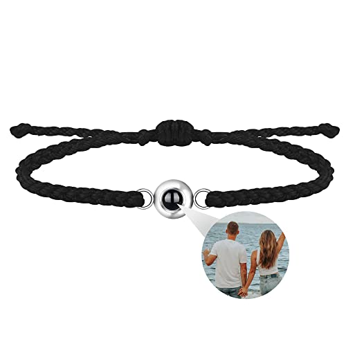 Personalisiertes Foto Armband mit Bild im Inneren, individuelles Bild projektions Armband, Personalisiertes Kreis Foto Armband, Gedenkjubiläum, Geburtstagsgeschenke für Mädchen, Jungen, Frauen, Männer von Ironctic