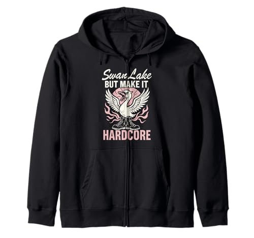 Balletcore Grunge Ironisch Sanftes Mädchen Alt Ästhetischer Ausgefallener Tanz Kapuzenjacke von Ironic Fashion Ballet Slippers Combat Boots Soft