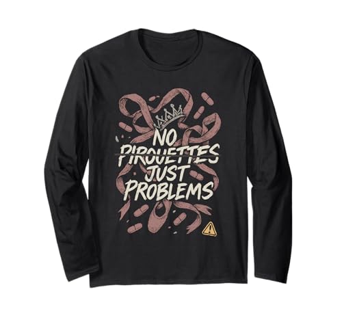 Balletcore Grunge Ironisch Sanftes Mädchen Alt Ästhetischer Ausgefallener Tanz Langarmshirt von Ironic Fashion Ballet Slippers Combat Boots Soft