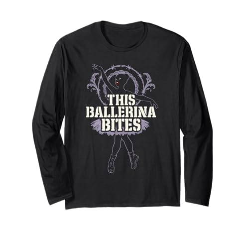 Balletcore Grunge Ironisch Sanftes Mädchen Alt Ästhetischer Ausgefallener Tanz Langarmshirt von Ironic Fashion Ballet Slippers Combat Boots Soft