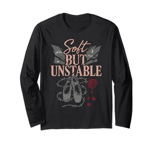 Balletcore Grunge Ironisch Sanftes Mädchen Alt Ästhetischer Ausgefallener Tanz Langarmshirt von Ironic Fashion Ballet Slippers Combat Boots Soft