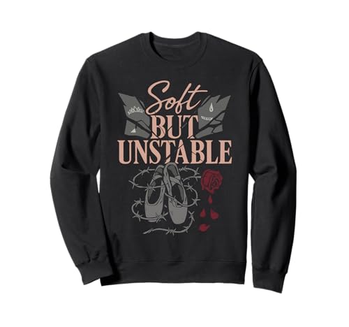Balletcore Grunge Ironisch Sanftes Mädchen Alt Ästhetischer Ausgefallener Tanz Sweatshirt von Ironic Fashion Ballet Slippers Combat Boots Soft