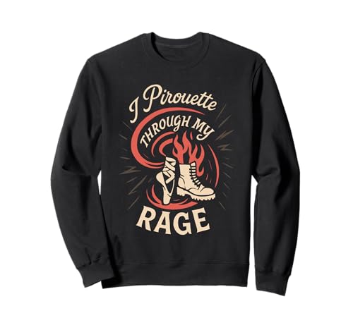 Balletcore Grunge Ironisch Sanftes Mädchen Alt Ästhetischer Ausgefallener Tanz Sweatshirt von Ironic Fashion Ballet Slippers Combat Boots Soft