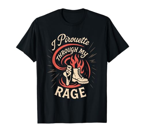 Balletcore Grunge Ironisch Sanftes Mädchen Alt Ästhetischer Ausgefallener Tanz T-Shirt von Ironic Fashion Ballet Slippers Combat Boots Soft