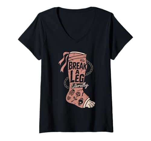 Damen Balletcore Grunge Ironisch Sanftes Mädchen Alt Ästhetischer Ausgefallener Tanz T-Shirt mit V-Ausschnitt von Ironic Fashion Ballet Slippers Combat Boots Soft