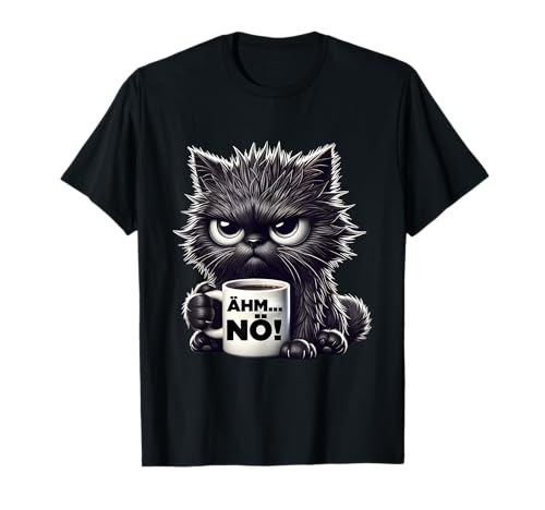 Ähm Nö Schwarze Katzen Herren Damen Lustiges Katzen T-Shirt Ähm Nö Schwarze Katzen Herren Damen Lustiges Katzen T-Shirt von Katzen Tshirt Damen und Herren Witzig Kinder