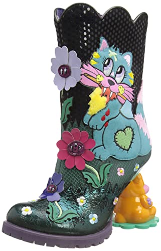 Irregular Choice Damen Bad Bunny Mode-Stiefel, Schwarz, 36 EU von Irregular Choice