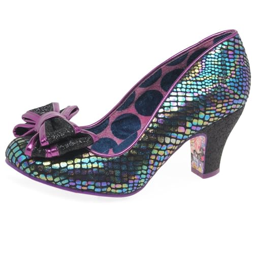 Irregular Choice Damen Ban Joe Weite Passform Mary Jane Flat, violett, 37 EU von Irregular Choice