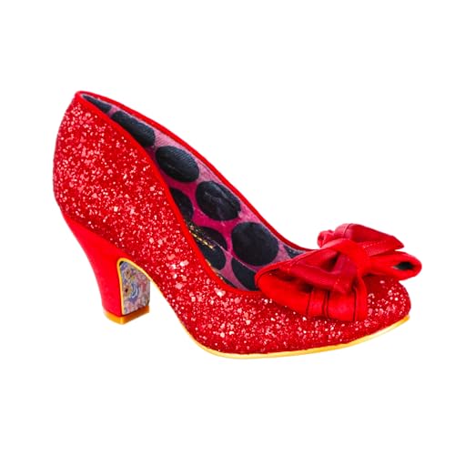 Irregular Choice Damen Ban Joe Weite Passform Mary Jane Schuh, rot, 36 EU von Irregular Choice