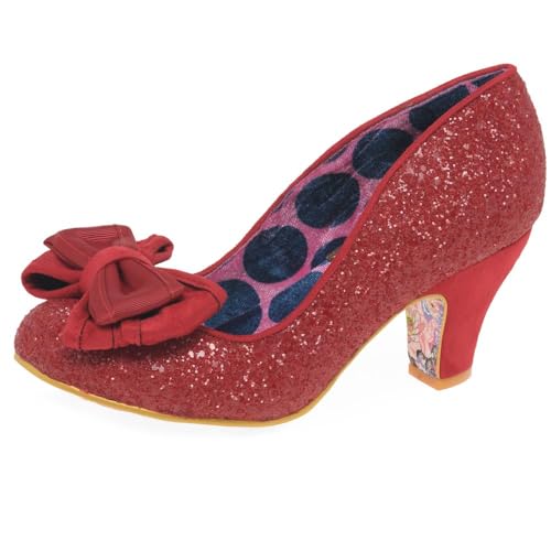 Irregular Choice Damen Ban Joe Weite Passform Mary Jane Schuh, rot, 40 EU von Irregular Choice