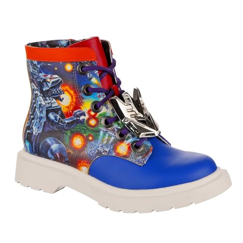 Irregular Choice Damen Battle Ready Mode-Stiefel, blau, 36 EU von Irregular Choice