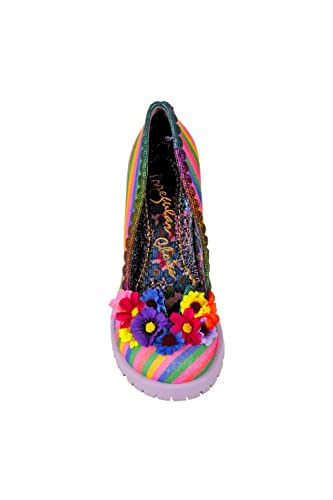 Irregular Choice Damen Beflockung zusammen Pumps, Regenbogenfarben, 39 EU von Irregular Choice