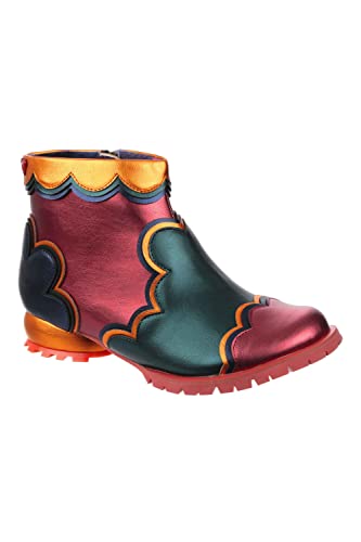 Irregular Choice Damen Bewölkter Tag Mode-Stiefel, rot, 40 EU von Irregular Choice