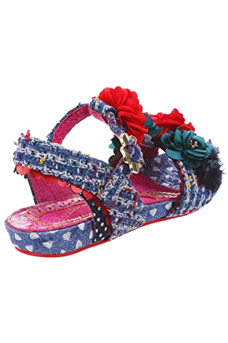 Irregular Choice Damen Blühende Schönheit Ballerinas, blau, 40 EU von Irregular Choice