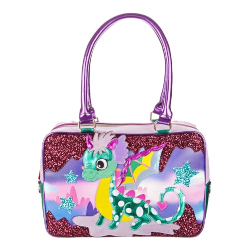 Irregular Choice Damen Brave Little Dragon Handtasche, violett von Irregular Choice