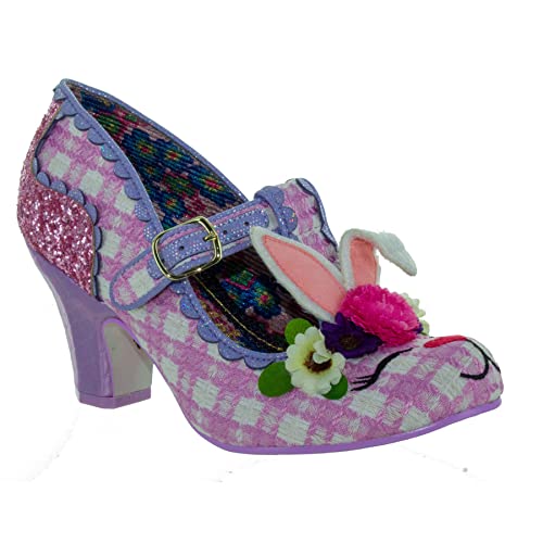 Irregular Choice Damen Bunny Bounce Pumps, Rose, 36 EU von Irregular Choice