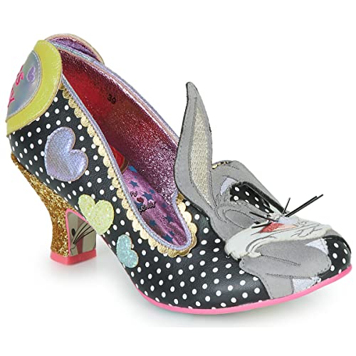 Irregular Choice Damen Bunny Love Mary Jane Schuh, Schwarz Multi, 37 EU von Irregular Choice