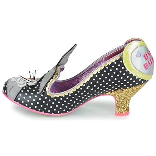 Irregular Choice Damen Bunny Love Mary Jane Schuh, Schwarz Multi, 39 EU von Irregular Choice